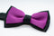 Black w/violet Bowtie Adjustable Formal Wedding Party Necktie Bow Tie Tuxedo