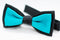 Black w/blue Bowtie Adjustable Formal Wedding Party Necktie Bow Tie Tuxedo
