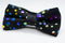 Black w/ Polka Dot Bowtie Adjustable Formal Wedding Party Necktie Bow Tie Tuxedo