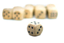Wooden 16mm d6 Dice w/ Black Dots Rounded Corners (sold per die) - Wood Dice