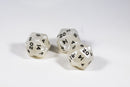 High Rollers D20 with Two 20's (pearl black and white)
