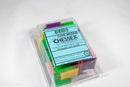 Pack of 35 Rectangle Card Stands (18mm x 20mm) - Assorted Colors CHX 802AA