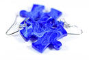 Earrings Vortex Puzzle Piece Pair (Blue) [13]