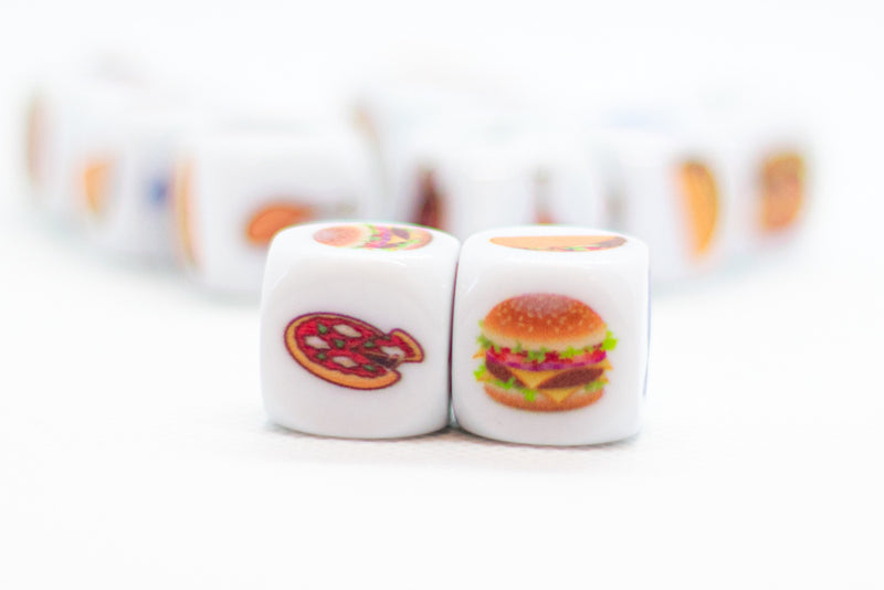 food dice for deciding what to eat