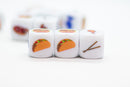 Food Dice d6 | Decide What to Eat Dice 6-Sided 16mm Foodie Dice