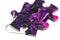 Earrings Gemini Puzzle Piece Pair (Purple/Black) [30]