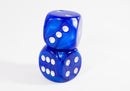 (1) OOP Rare 30mm Velvet Dark Blue Dice New RPG DnD with Silver Pips by Chessex Out of Print