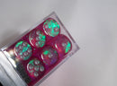 Old Glitter Borealis Pink/Silver d6 Block Dice RARE OOP Chessex 27604 16mm