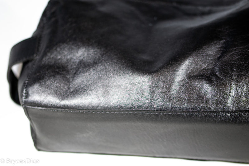 "Traveler" Leather Dice Bag / Purse (Black)