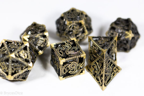 (Gold) Deadly Dragon Dice: Shards of Oblivion Hollow Metal