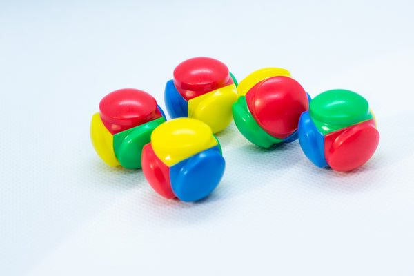 Color Selector Blue, Red, Yellow, Green Plastic D4 Koplow Dice Kids Math