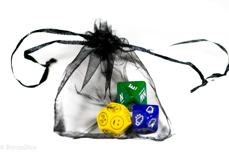 Emotion, Weather, and Direction Dice 3pc Set by Bescon