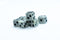 Cattle Bone Dice 10mm (Deep Eye & Ring) Off-White Dark d6 (sold by the piece)