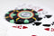 13.5g 'Basic' Poker Chip (100) Black/mint/yellow [sold by the piece]