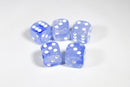 Team Blue Pipped Iridescent d6 16mm Pipped BD6001