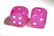 Borealis Pink/silver 7-Dice / 16mm / 12mm / 30mm Luminary