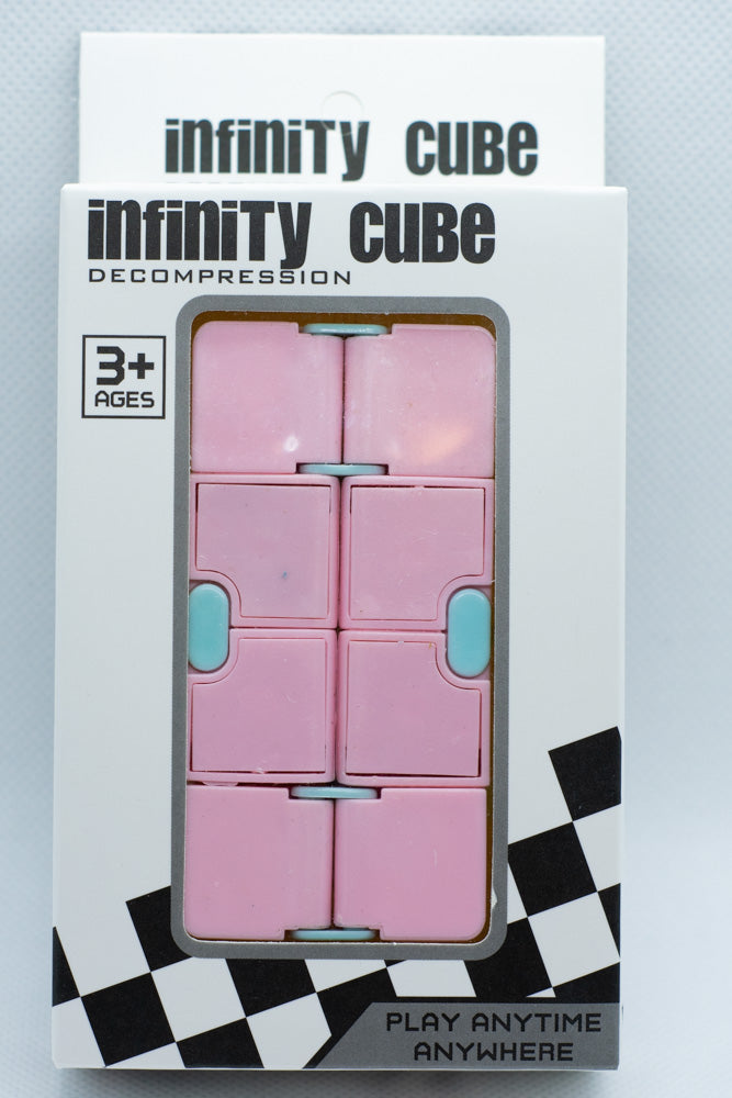 Pink Infinity Cube Infinity Cube (4 Colors) Toy for Reducing Stress and Anxiety Fidget To