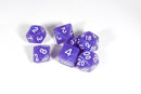 Purple Pearl Moonstone Dice Set