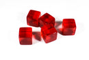 Blank Translucent Red Dice / Counting Cubes 16mm D6 Square RPG Gaming Dice DIY (Sold by Piece)