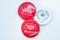 Budweiser Buttons 3-Pack White & Red 'King of Beers'