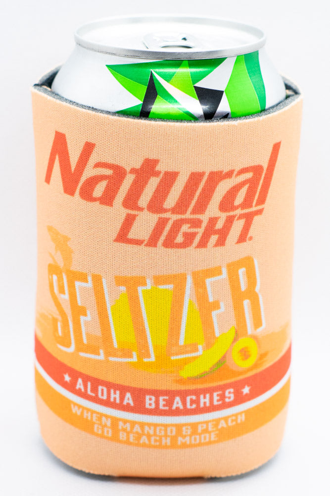 Natural Light Seltzer Koozie Fits 12 oz Aluminum Can Coozie Aloha Beaches