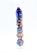 Hot Melt Mini Two Tone Polyhedral RPG Dice Set Small D4-D20 in Tube