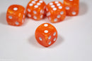 Pearl/Swirl Pipped d6 Dice Orange/Pink/Maroon/Electric Yellow/Brown/Blue/Green/Cranberry 16mm (SOLD BY PIECE)