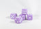 Light Purple Lavender Opaque Dice 16mm 6-Sided RPG Magic D&D Unique with White Pips Rolls (per die)