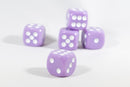 Light Purple Lavender Opaque Dice 16mm 6-Sided RPG Magic D&D Unique with White Pips Rolls (per die)