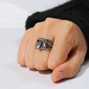 Dual-Snakes Ring Metal for Cosplay Game Night Dungeons and Dragons // Serpents (adjustable)