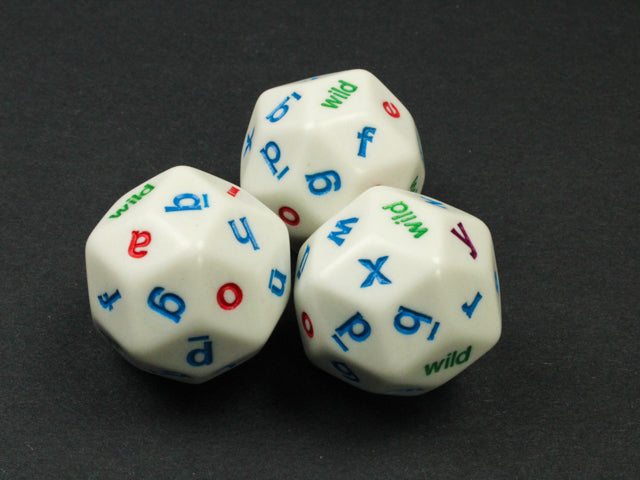 Alphabet Dice | d30 Die with Letter Novelty Dice for Learning