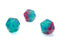 Gemini® Polyhedral Gel Green-Pink/blue Luminary™ d20 (Sold per die)