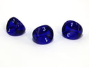 Translucent Polyhedral Blue/white d3 | PT0306 | 3-Sided Dice (sold per die)