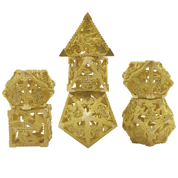 (Base Brass) Deadly Dragon Dice: Shards of Oblivion Hollow Metal