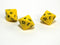 Opaque d16 Yellow/black Sixteen Sided Dice DnD Rpg Dice (sold per die) XQ1602