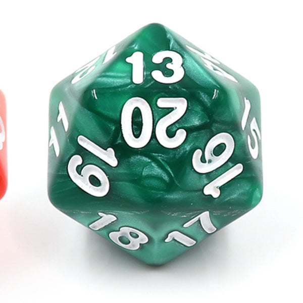 20 Sided DND Dice,D20 Giant Polyhedral Dice,55mm Titan Large Pearl