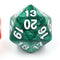 Pearl Green Countdown/Spindown d20 22mm