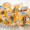 Ranger (Arrow) Clear Dice Blue w/ Golden Arrow 7-Dice Set Rpg