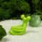 Green Snail d20 Stand: Small Plastic Novelty Item for Dice Lovers Desks