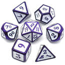 Dark Blue/Purple Electrophoresis Powder with White Dice Metal Set