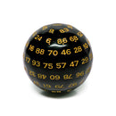 D100-Black Opaque w/Yellow Numbers