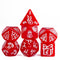 Red Christmas Dice w/White Presents Trees Snowman Holiday Festive