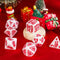 White Christmas Dice w/Red Presents Trees Snowman Holiday Festive