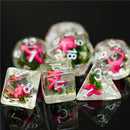 Pink Starfish Dice 7-Dice Set Resin Dungeons and Dragons Dice