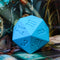 Large Blue Silicone d20 Dice 55mm | RPG Dice Novelty Piece